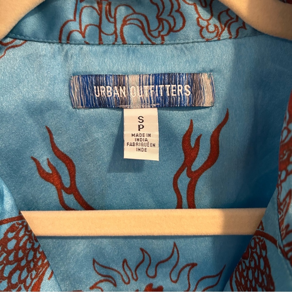 Urban Outfitters Dragon Print Button-Up Shirt | Size Small - Picture 3 of 7